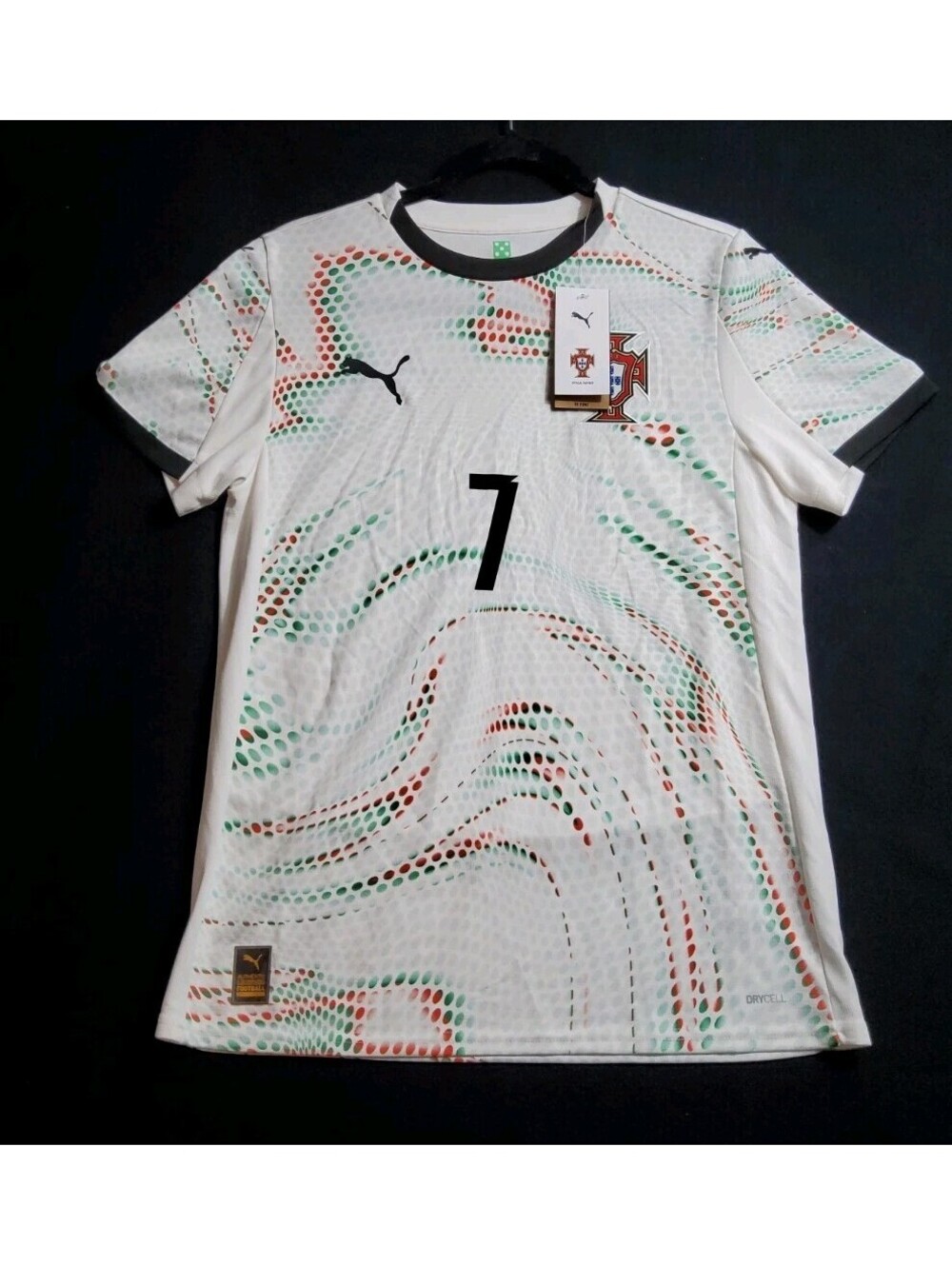 Puma Portugal Cristiano Ronaldo 2025 Away Jersey White 779212-04 Youth Size XL